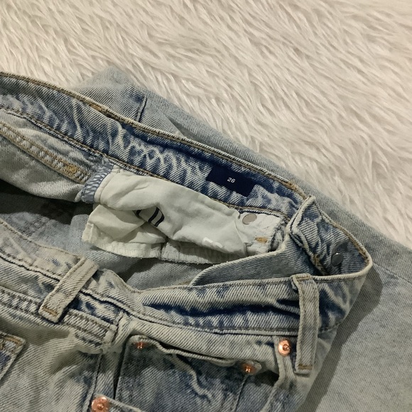 Gap women’s button fly denim distressed denim shorts size 26 - Picture 6 of 8